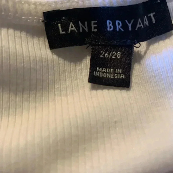 Lane Bryant Womens Top Size 26/28 Shade White with Long Sleeves - Picture 6 of 9